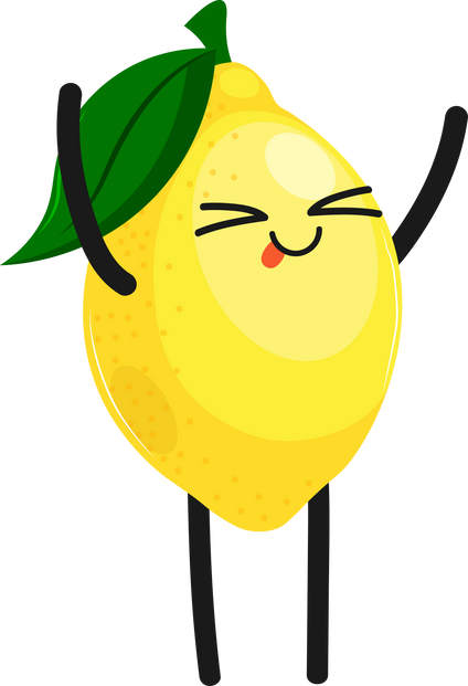 Lemon Cute Fruit Character