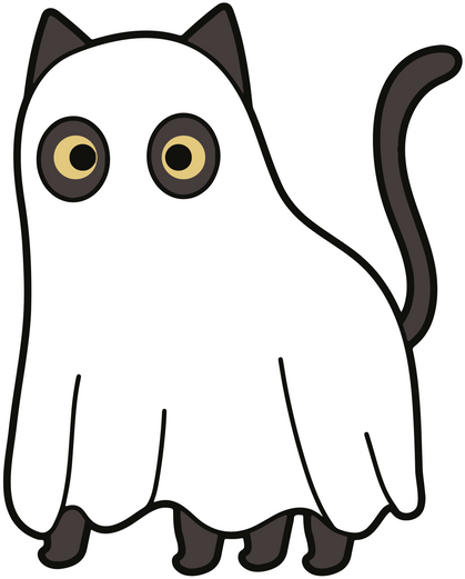 Ghost Cat Illustration